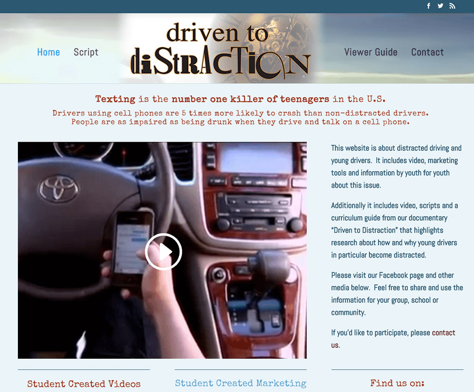 Christopher Production: Driven to distraction