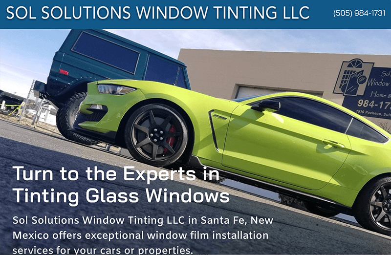 SOL Solutions window tinting